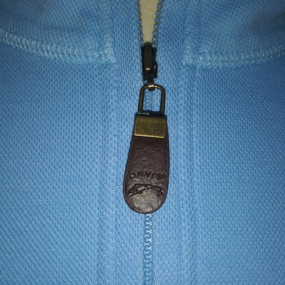 COPY - Orvis | 1/4 Zip Polo Style Light Blue Long Sleeve Pullover Shirt Mens Si… - Picture 3 of 8